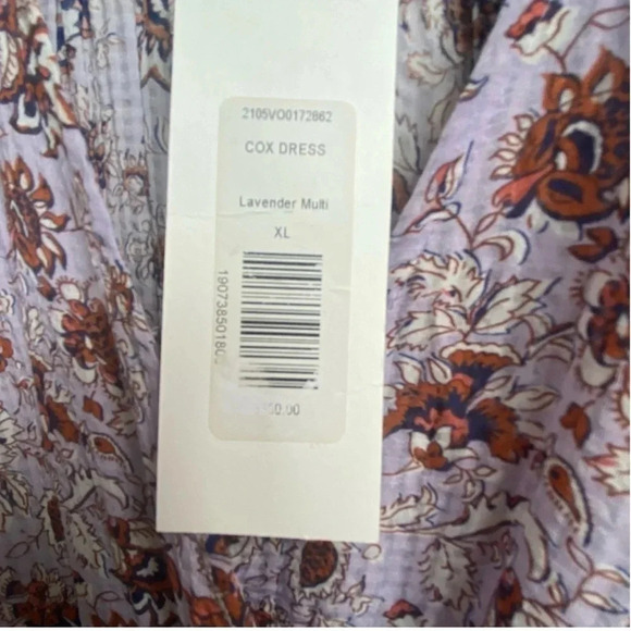 New Veronica Beard Cox Floral Smocked Flounce Mini Dress
Ruffle lavender XL - Picture 7 of 11